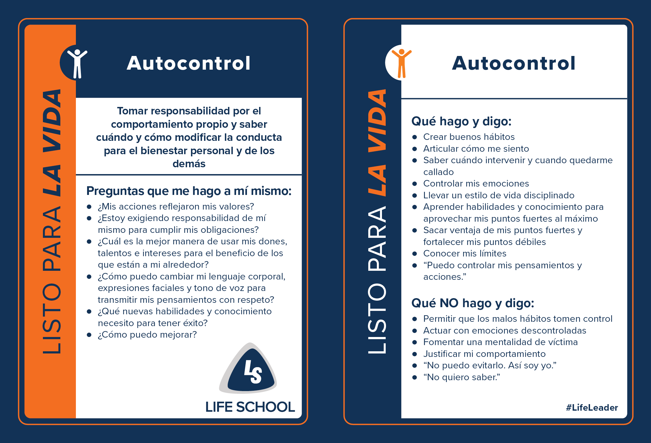 LL Action Card - Self-Managed - Spanish